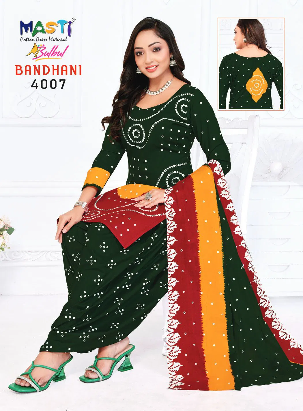 Masti Bulbul Bandhani Vol 04 Printed Bandhani Dress Material Collection